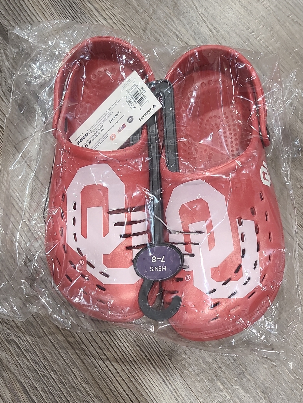 Oklahoma Sooners FOCO Clogs